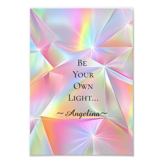 Holographic Aesthetic Photo Print (Front)