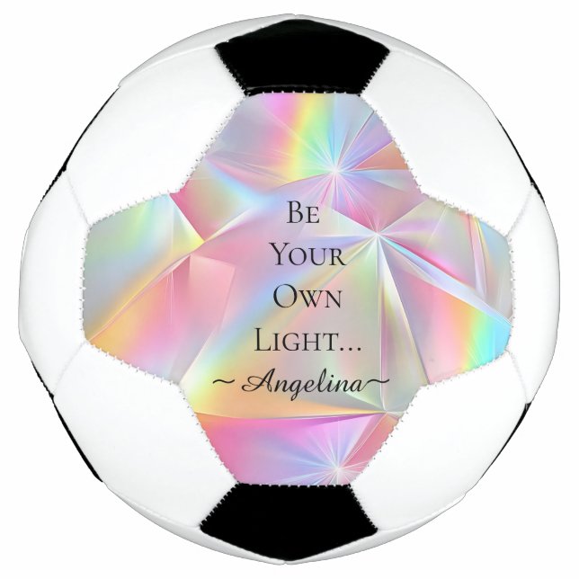 Holographic Aesthetic Soccer Ball (Front)