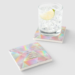 Holographic Aesthetic Stone Coaster