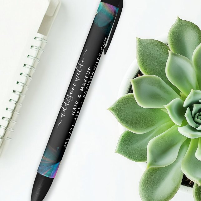 Holographic Alcohol Ink Business Black Ink Pen (Creator Uploaded)