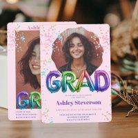 Holographic Balloon Lettering Graduation 2 Photos