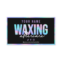 Holographic Black Modern Waxing Aftercare