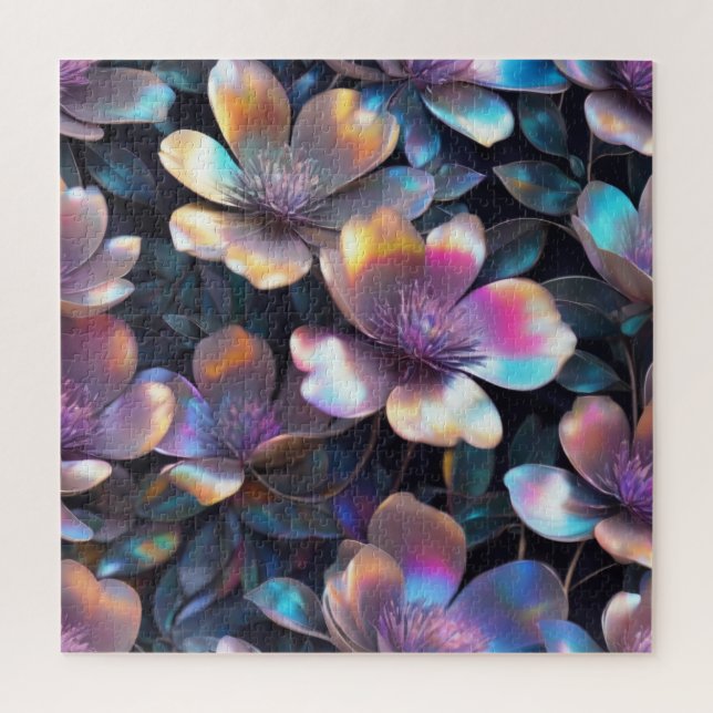 Holographic Blossom Jigsaw Puzzle (Vertical)