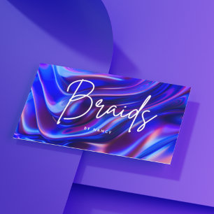 Holographic Braids Business Card