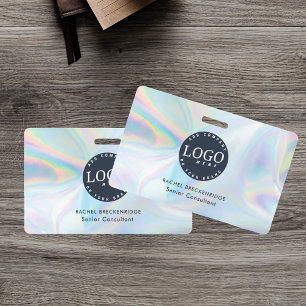 Holographic Business Logo Employee Staff ID ID Badge