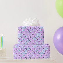 Holographic Butterflies Purple Chequerboard
