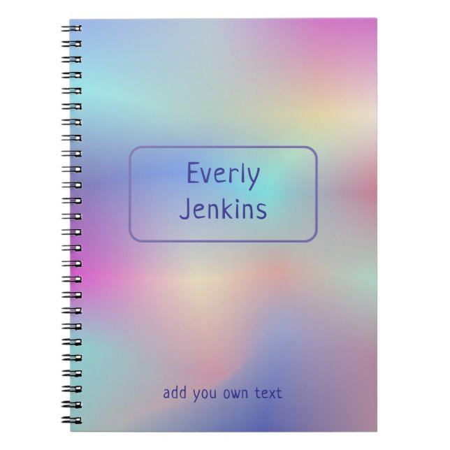 holographic cd colours notebook (Front)