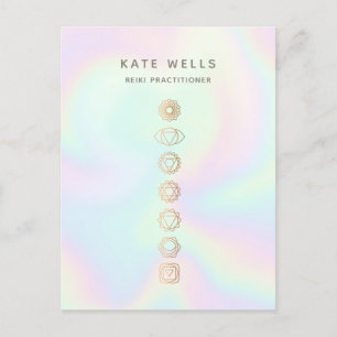 Holographic Chakras Energy Healer Postcard