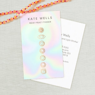 Holographic Chakras Reiki Practitioner Business Card