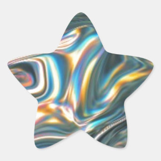 Holographic Chrome Star Sticker