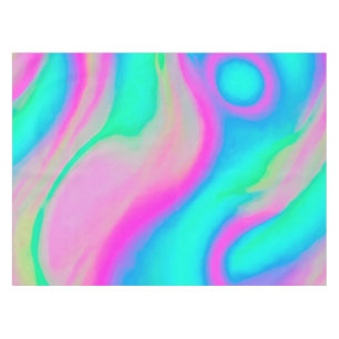 Holographic colourful background tablecloth