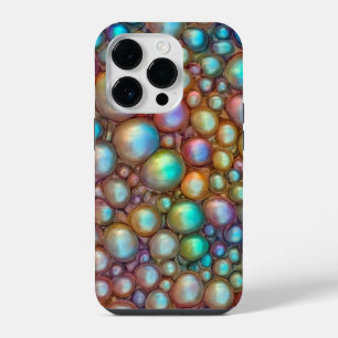 Holographic colours bubble wrap macro texture iPhone 14 pro case