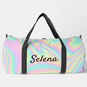 Holographic  duffle bag