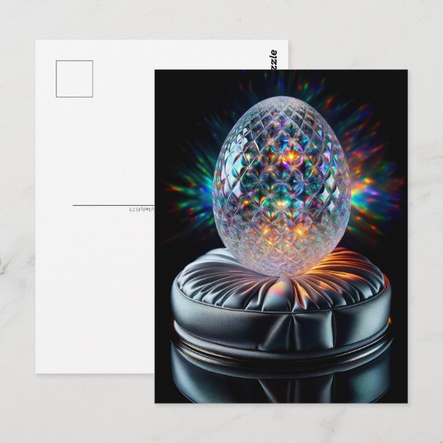Holographic Fabergé Egg, Postcrossing Postcard (Front/Back)