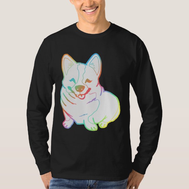 Holographic Fat Corgi Magnet T-Shirt (Front)