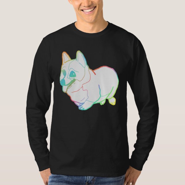Holographic Fat Corgi Magnet   T-Shirt (Front)