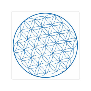 Holographic Flower of Life Sacred Geometry Self-inking Stamp