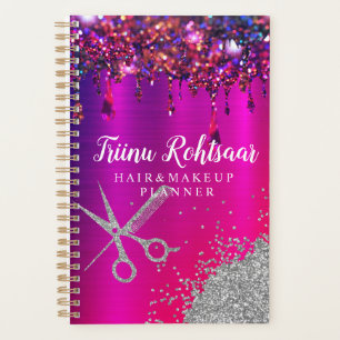 Holographic Glam Glitter Hair Makeup Planner