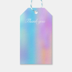 holographic glitter gift tags