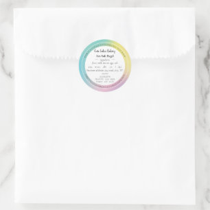 Holographic Gradient Cottage Food Law Stickers