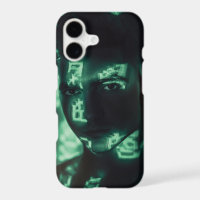 Holographic Halloween iPhone 17 Case with Spooky D