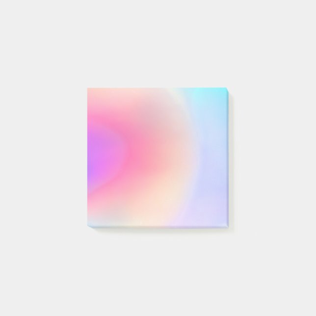 Holographic Iridescent Pastel Holo Post-it Notes (Front)
