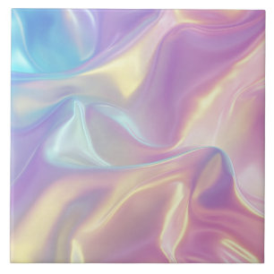 Holographic Iridescent Wave Tile