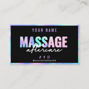 Holographic Lash Lift And Tint Aftercare Card