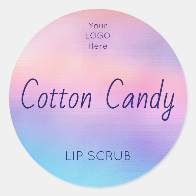 Holographic Lip Scrub Product Label (Front)