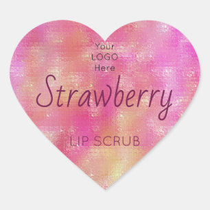 Holographic Lip Scrub Product Label