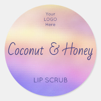 Holographic Lip Scrub Product Label