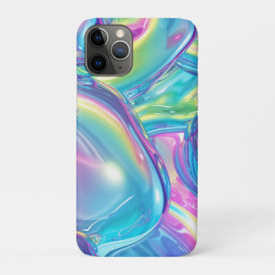 Holographic Liquid Metal Gradient Aura Aesthetic Case-Mate iPhone Case