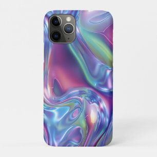 Holographic Liquid Metal Gradient Aura Aesthetic Case-Mate iPhone Case