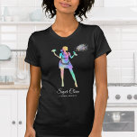 Holographic Maid Cleaning Cleaning Services Busine T-Shirt<br><div class="desc">Maid Cleaning House professional Cleaning Services Business Card holographic faux foil lady janitorial classy commercial house keeping</div>