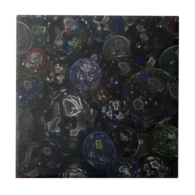 Holographic Marbles Tile (Front)