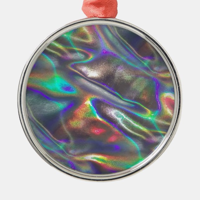 holographic metal tree decoration (Front)