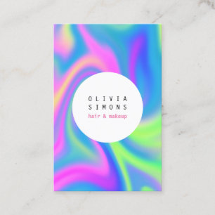 Holographic Minimalist Business Card