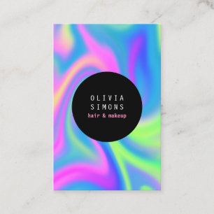 Holographic Minimalist Business Card