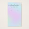 Holographic Modern Script Earring Holder Card