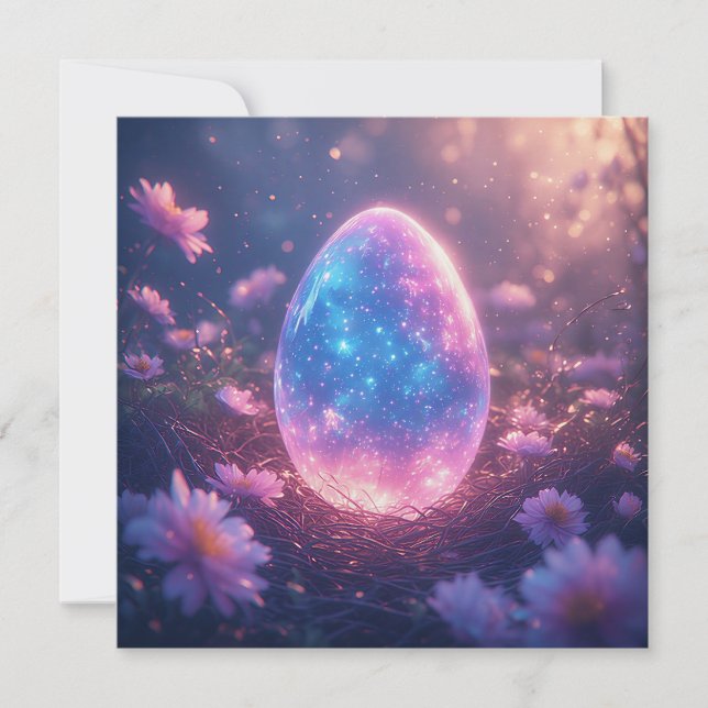 Holographic Neon Easter Egg Card (Front)