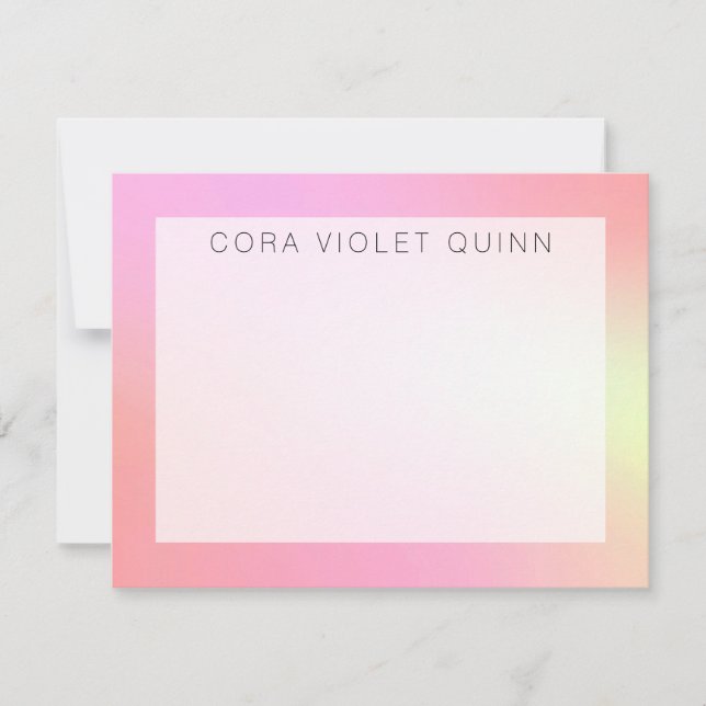 Holographic Ombre Card (Front)