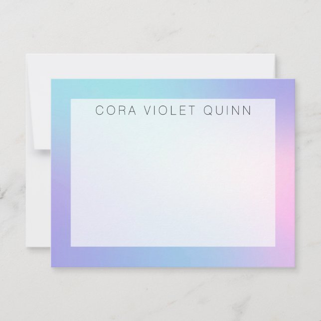 Holographic Ombre Card (Front)