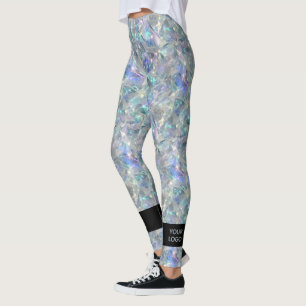 Holographic Opal Stone Background  Leggings