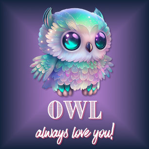 Holographic Owl Always Love You T-Shirt