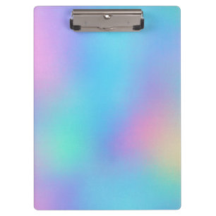 Holographic Pastel Dream Clipboard