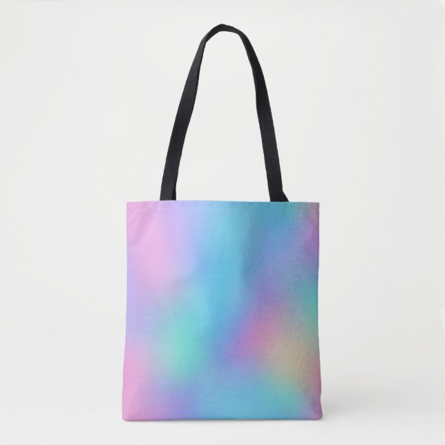 Holographic Pastel Dream Tote Bag (Front)