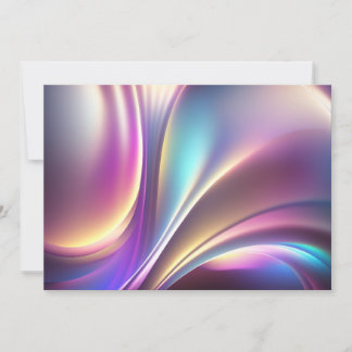 Holographic pattern holiday card