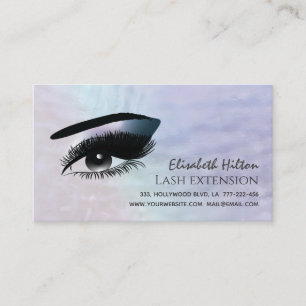 Holographic pearl alluring makeup eye  after care business card