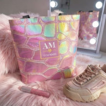 Holographic pink y2k aesthetic metallic cyber chic