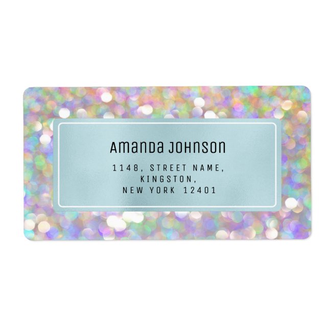 Holographic RSVP Framed Boutique Online Blue (Front)